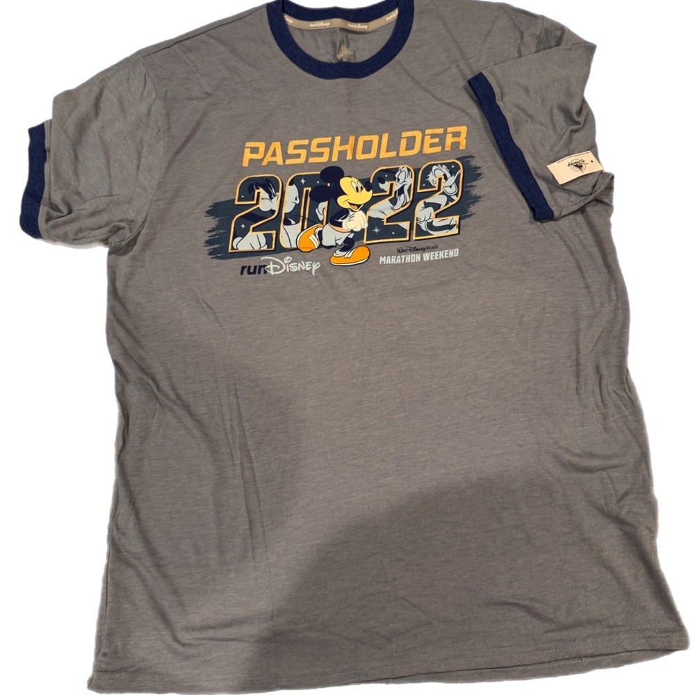 Disney Gray and Yellow Passholder Tee